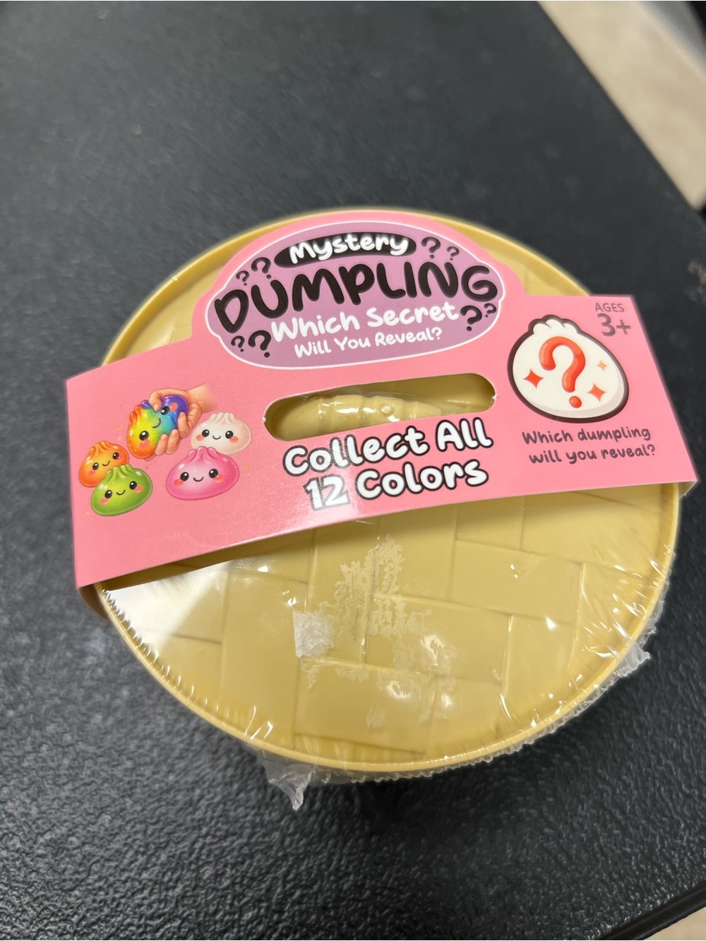 Mystery Dumpling Collectible Toy - Pink Label, Yellow Dumpling